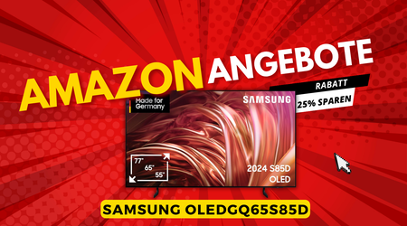 Samsung OLED GQ65S85D 65 Zoll – Spektakuläre 360€ Ersparnis mit 25% Rabatt!