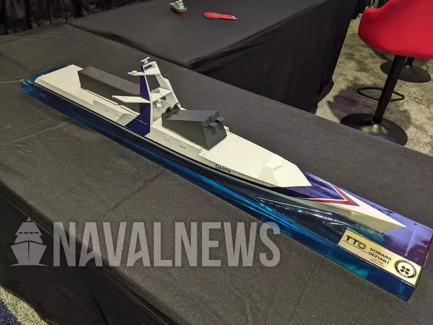 Das Defiant-Modell mit dem ADL-Werfer. Illustration: Naval News