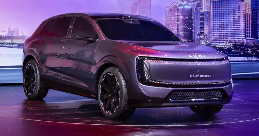 Audi präsentiert elektrischen AUDI E SUV Concept mit 671 PS.