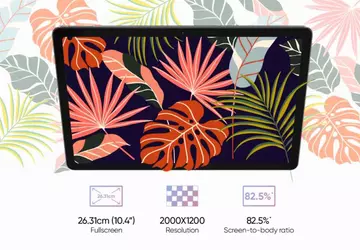 Das Design des Realme Pad, dem ...