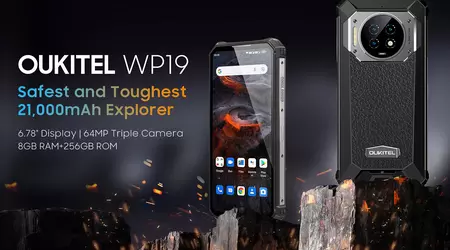 Oukitel WP19: Robustes Smartphone mit 21.000 mAh Akku und Nachtsichtkamera