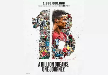 Cristiano Ronaldo ist der weltweit erste ...