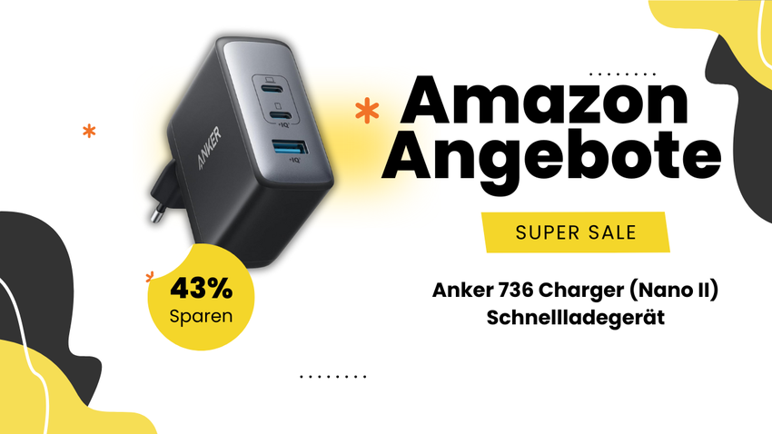 Anker 736 Nano II Ladegerät – Spare jetzt 26€!