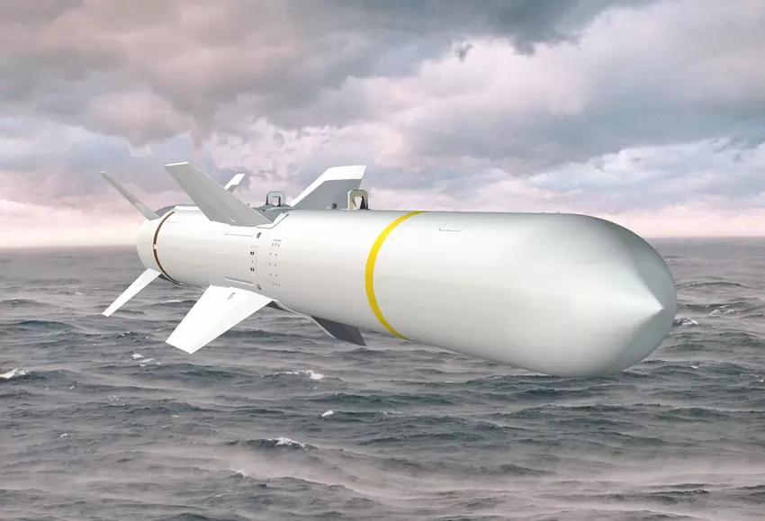 Illustration der Harpoon-Rakete