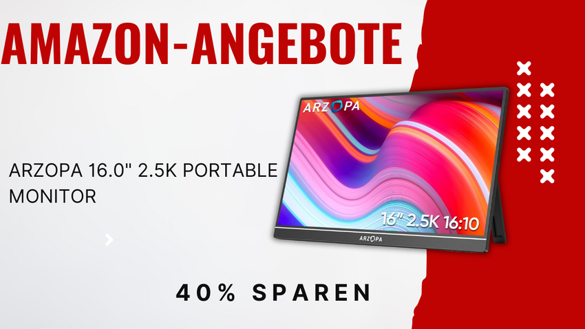 ARZOPA 16.0" 2.5K Portable Monitor – Jetzt 87€ günstiger!