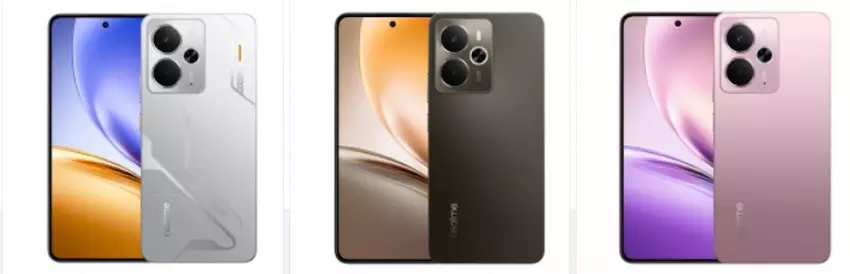 Realme 14 5G Smartphone in einer Vielzahl von Farben