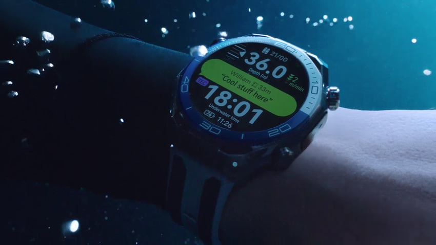Huawei Watch Ultimate 2 hat die Sonar Messaging-Funktion erhalten und ermöglicht es Ihnen, unter Wasser wie Delfine zu kommunizieren