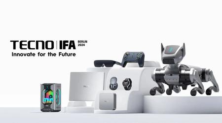 TECNO präsentiert auf der IFA 2024 einen Roboterhund, ein AR-Gaming-Set und weitere Neuheiten