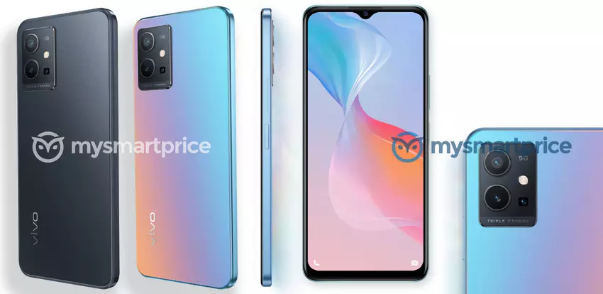 So wird das Vivo Y75 5G aussehen: ein Budget-Smartphone mit einem MediaTek Dimensity 700-Chip und einem 5000-mAh-Akku