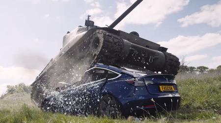 Video: Veteran des Zweiten Weltkriegs zertrümmert Tesla Model 3 mit einem Sherman-Panzer