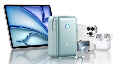 Anker hat die S1 Powerbank mit einem einziehbaren Kabel, Bildschirm und einer Kapazität von 10.000 mAh auf den Markt gebracht