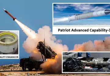 Der Patriot PAC-3-Abfanglenkflugkörper ist mit einem ...