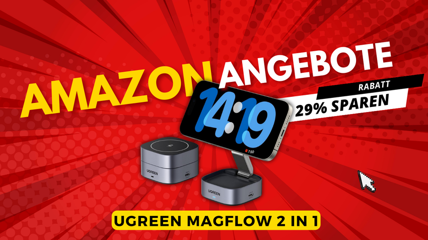 UGREEN MagFlow 2-in-1 Ladestation – Jetzt 10€ günstiger!