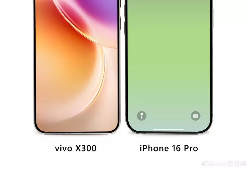 Der offizielle Teaser des Vivo X300 zeigt, dass das Flaggschiff dünnere Ränder als das iPhone haben wird