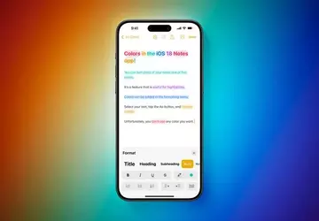 Notizen-App für iOS 18 erhält farbige ...