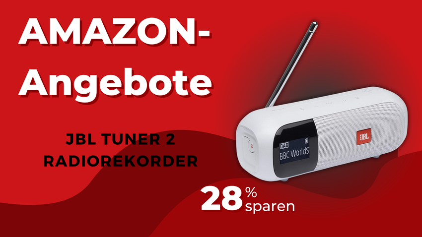 JBL Tuner 2 Radiorekorder – Jetzt 31€ sparen beim portablen DAB+ Radio!