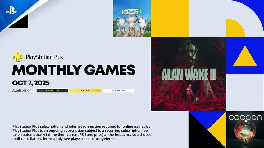 Sony wird PS Plus-Abonnenten im Oktober Alan Wake II, Goat Simulator 3 und Cocoon anbieten
