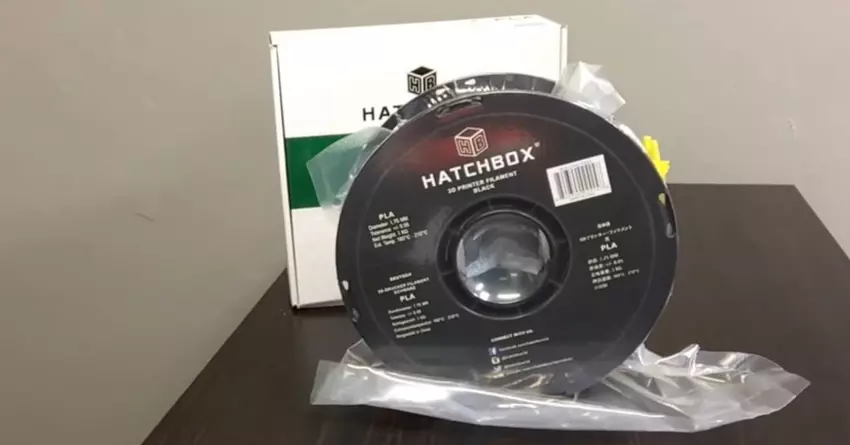 HATCHBOX Black pla filament test