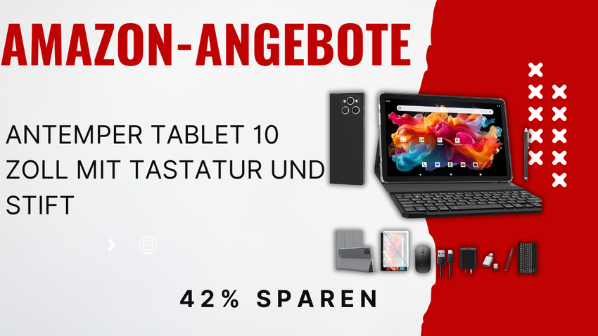 ANTEMPER 10 Zoll Android 13 Tablet mit Tastatur – Über 100€ Rabatt!