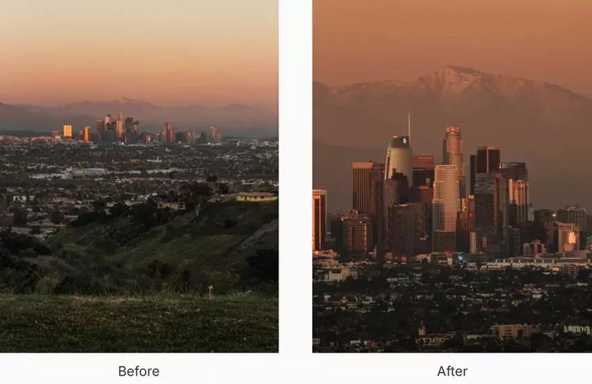 Sandmarc Teleobjektiv in Aktion