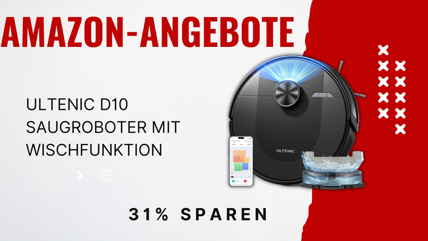 Ultenic D10 Saugroboter – Spare 58€ auf intelligente Reinigung!