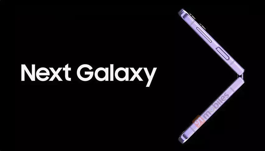 Offizielle Renderings des Galaxy Z Flip 4 (aka Galaxy Flip 4) in Bora Purple sind online aufgetaucht
