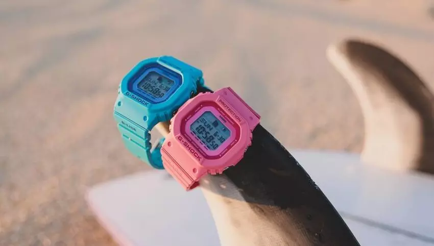 Casio präsentiert die Frauen-G-LIDE GLXS5610 in den USA in den Farben des Zeichentrickfilms Lilo und Stitch