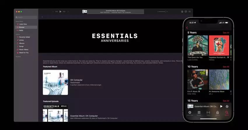 Die „Essentials Anniversaries“-Sammlung von Apple Music bringt zentrale Alben aus den vergangenen Jahren wieder zum Vorschein