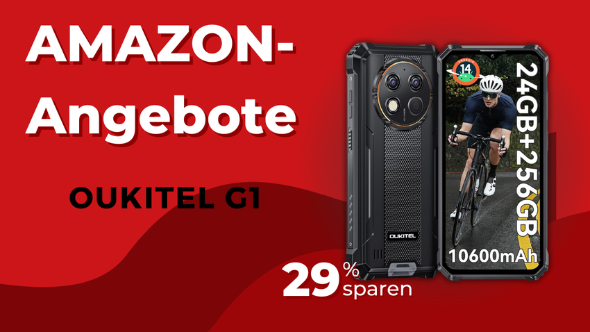 OUKITEL G1 Outdoor Smartphone – Jetzt 60€ günstiger mit riesigem 10600mAh Akku!