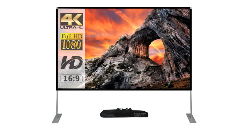 SKERELL mit Ständer Tragbare 4k-Projektionswand