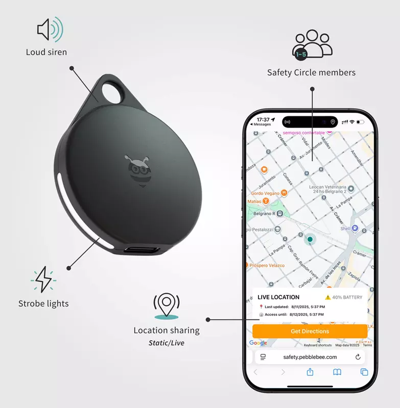 Alert Live-Update für Pebblebee Clip