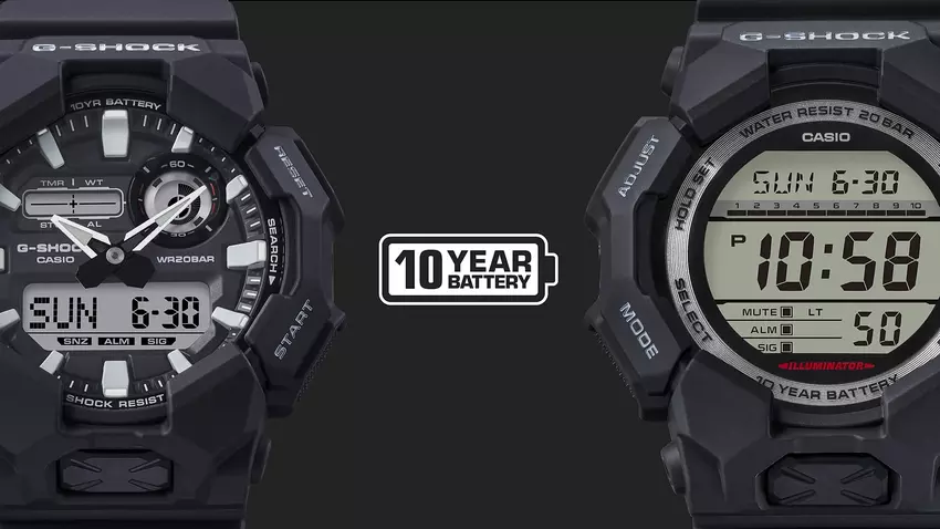 Leck: Casio stellt möglicherweise neue Modelle GA-010 und GD-010 mit 10-Jahres-Batterie und Crossband-Design vor