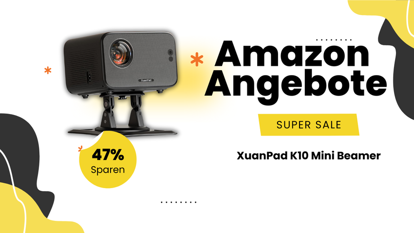 XuanPad K10 Mini Beamer mit 4K Support – Massive 180€ Ersparnis!