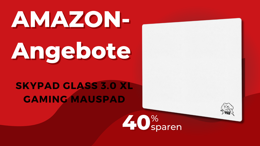 SkyPAD Glass 3.0 XL Gaming Mauspad – 40€ Rabatt bei 40% Preisreduktion!