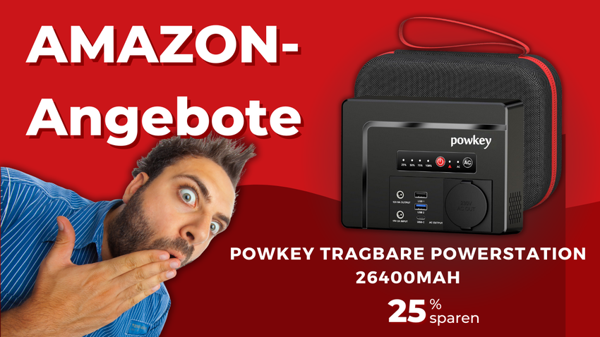 Powkey Powerstation 26400mAh – Kompakte Energielösung mit 25% Rabatt!
