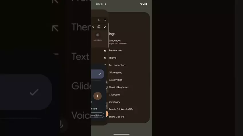 Android 15 QPR1 hat jetzt eine Taste zum sofortigen Umschalten zwischen Tastaturen