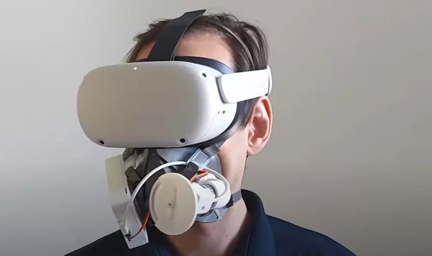 Forscher stellten eine Maske her, die das Ersticken in der virtuellen Realität simuliert