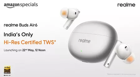 TWS realme Buds Air 6-Kopfhörer mit ANC- und LHDC-Unterstützung werden bei der weltweiten Markteinführung des realme GT 6T vorgestellt