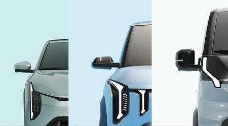Kia hat vor der offiziellen Premiere Teaser der neuen Elektroautos EV2, EV4 und PV5 gezeigt