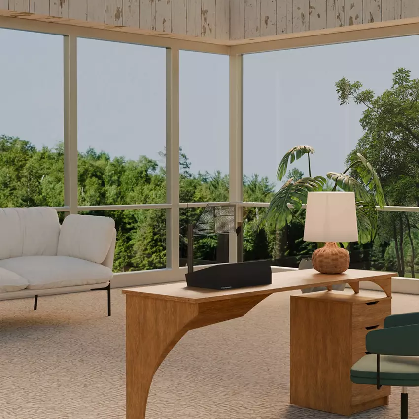 Seitenansicht des Phantom-Displays