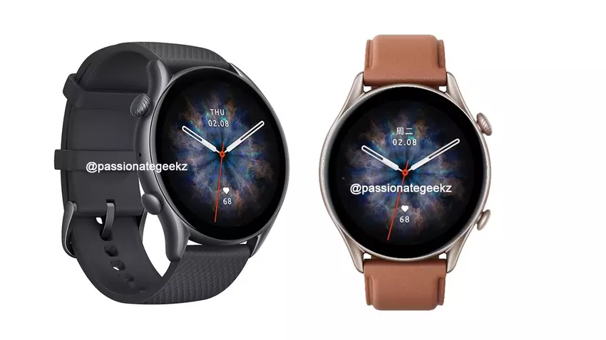 So wird die Amazfit GTR 3 Pro, die neue 6-Kanal-Smartwatch von Huami mit optischem Biotracking, aussehen