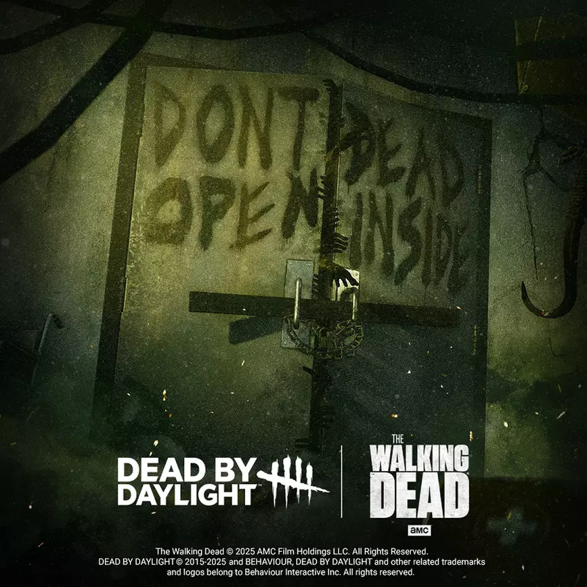 Dead by Daylight und The Walking Dead crossover poster