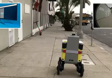 Ein Roboterkurier half der Polizei bei ...