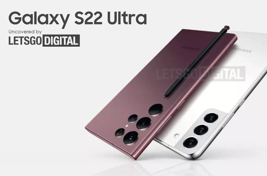 Das Design der neuen Flaggschiffe von Samsung wurde bestätigt: Galaxy S22 Ultra und Galaxy S22 + "leuchten" auf dem offiziellen Poster