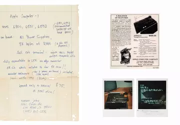 Von Steve Jobs geschriebene Apple-1 Computerwerbung ...