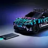 Prototyp des kabellosen Ladens von Porsche auf der Messe