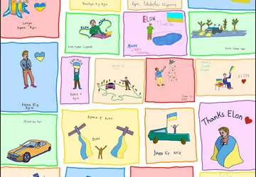 Ukrainische Flüchtlingskinder haben für Elon Musk ...