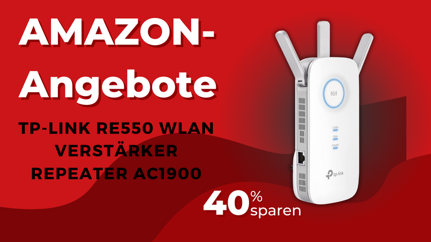 TP-Link RE550 WLAN Verstärker – Jetzt 28€ günstiger!
