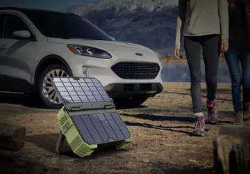 Dieses tragbare Energiespeicher-Netzteil ist bereit, von ...