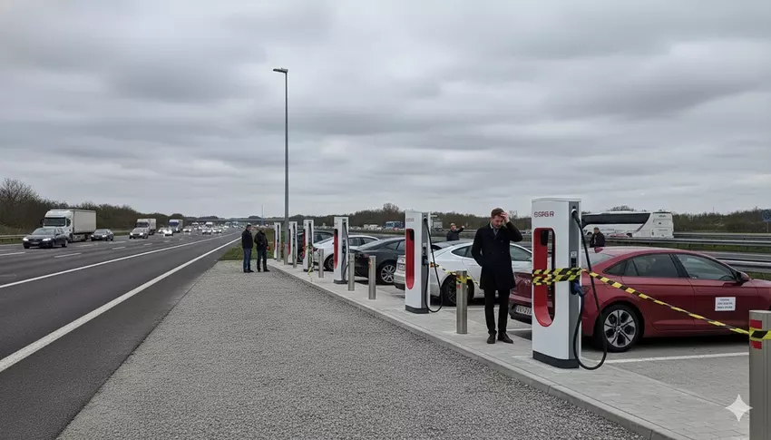 ADAC hat die Ladesäulen an Autobahnen getestet – und bei vielen sollte man besser nicht anhalten
